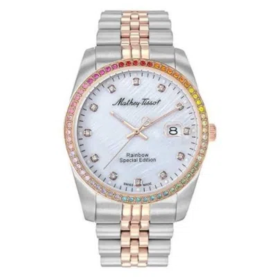 Mathey-tissot Women's Rainbow White Dial Watch In Metallic