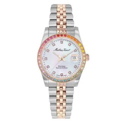 Mathey-tissot Women's Rainbow White Dial Watch In Transparent