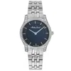 Mathey-tissot Women's Tacy Black Dial Watch In Silver