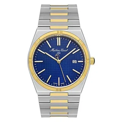 Mathey-tissot Women's Zoltan Blue Dial Watch In Gold