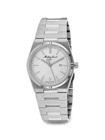 Mathey-tissot Zoltan 34mm Watch In Silver
