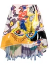 Maticevski Appliqué-detail Printed Skirt In Multicolour
