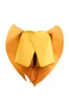 Maticevski Aria Wave Structured Cotton-blend Top In Yellow