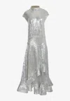Maticevski Arresting Sequined Gown In Gray