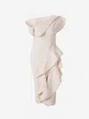 Maticevski Rhythm Sculpted Midi Dress In Beige