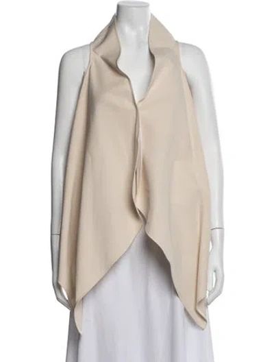 Pre-owned Maticevski Asymmetrical Sleeveless Top In Neutral