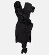 Maticevski Avery Ruffled Crêpe Minidress In Black