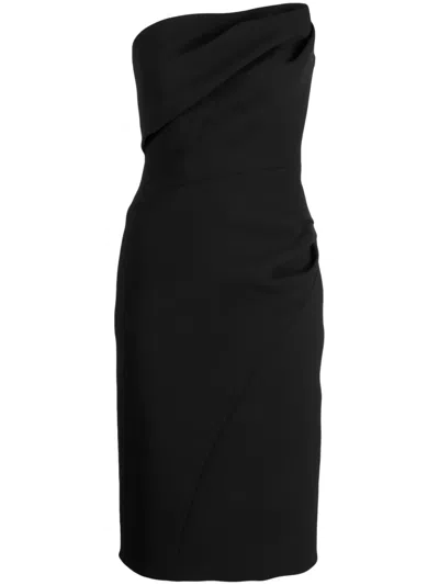 Maticevski Bandeau Pencil Dress In Black