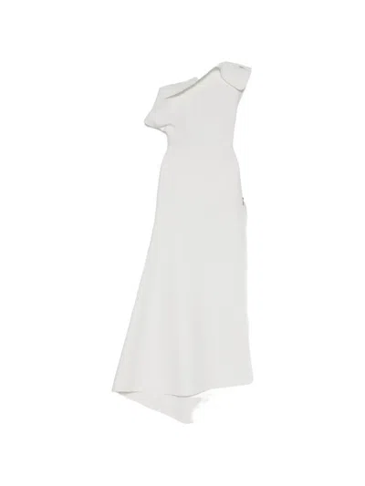 Maticevski Bonded Architectural Gown In White