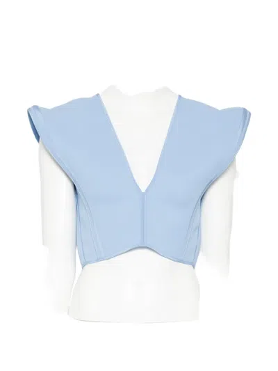 Maticevski Bonded Combat Top In Blue