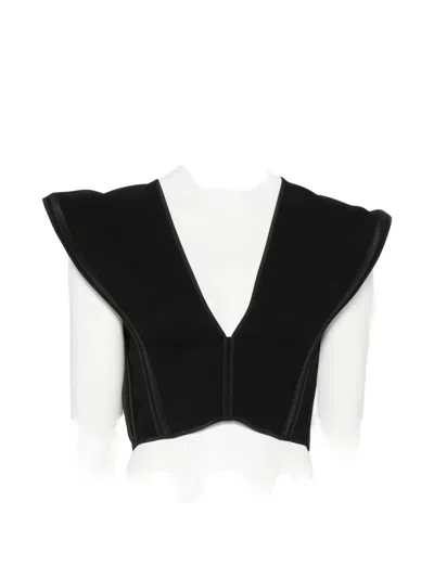 Maticevski Bonded Combat Top In Black