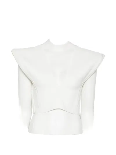 Maticevski Bonded Combat Top In White