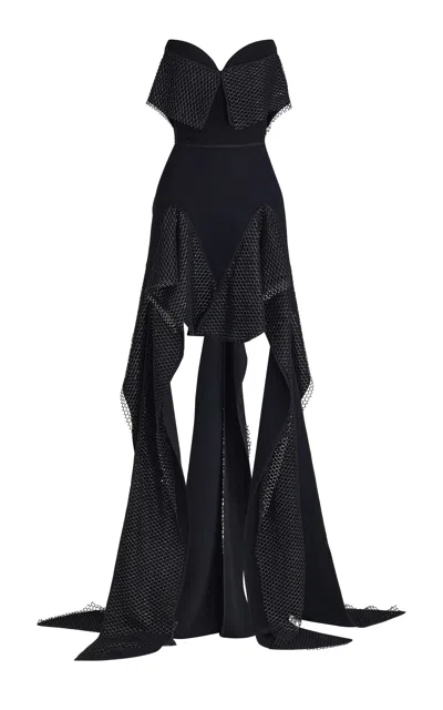 Maticevski Caviar Beaded Gown