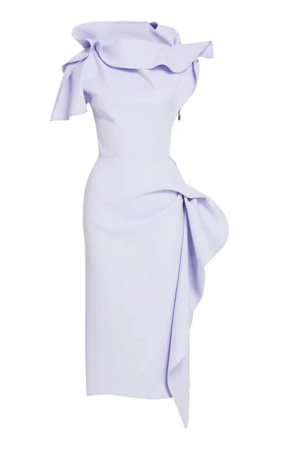 Maticevski Circulate Midi Dress In Purple