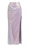 Maticevski Confidant Sequined Midi Skirt In Purple