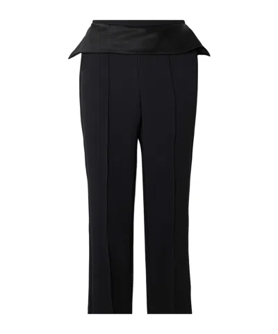 Maticevski Crepe Straight-leg Pants In Black
