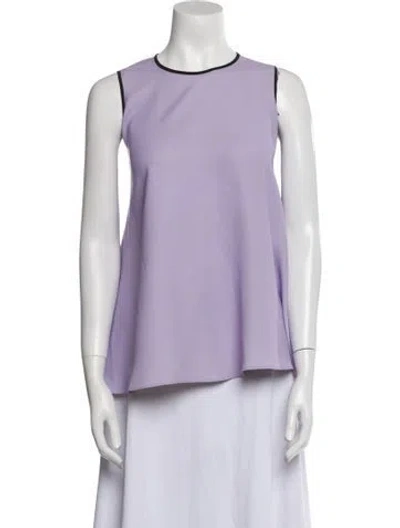 Pre-owned Maticevski Crew Neck Sleeveless Top In Purple