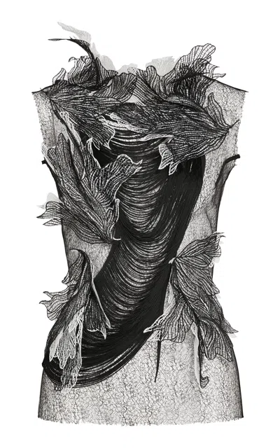 Maticevski Culminate Fringe Top In Black