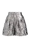 Maticevski Dashing Poplin Shorts In Metallic