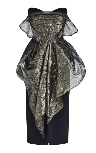 Maticevski De La Cruz Asymmetric Dress In Black