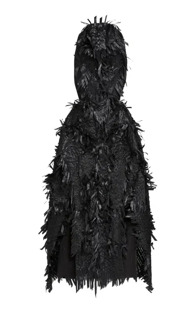 Maticevski Determiner Silk Maxi Dress In Black