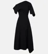 Maticevski Synergy Pieced Short-sleeve A-line Gown In Black