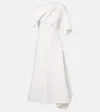 Maticevski Diadem Off-the-shoulder Asymmetric Draped Crepe Dress In White