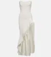 Maticevski Divergence Ruffle-trimmed Gown In White