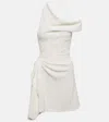 Maticevski Dossier Asymmetric Crêpe Minidress In White