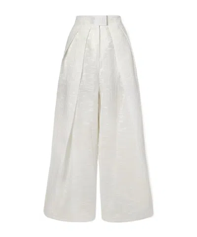 Maticevski Hello Sailor Pleated Organza Pants In White