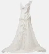 Maticevski Enamour Sculptural Silk-blend Gown In White