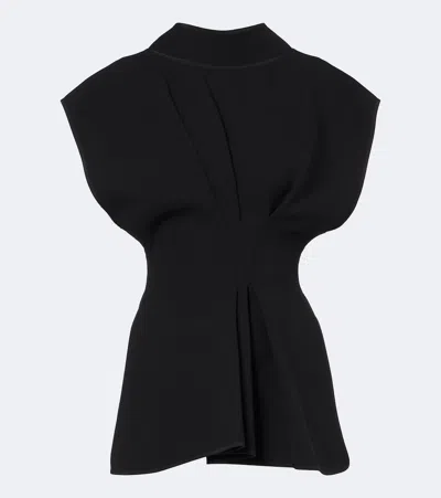 Maticevski Endure Draped Top In Black