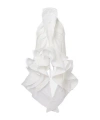 Maticevski Étoile Wave Ruffled Top In White