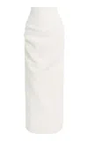 Maticevski Exclusive Saucy Minx Crinkled Maxi Skirt In White