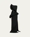 Maticevski Fateful Ruffled Gown In Black