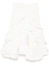 Maticevski Feathery Swing Skirt In White