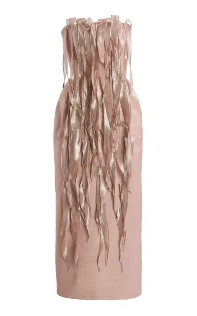 Maticevski Flame Column Gown In Pink