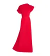 Maticevski Absolve Draped Crepe Gown In Red