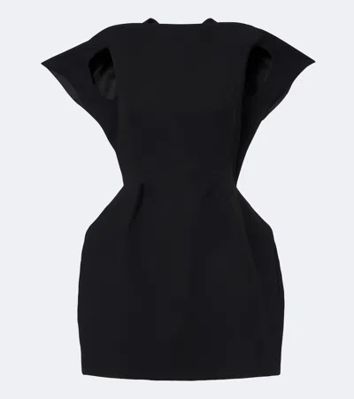 Maticevski Forge Crepe Mini Dress In Black