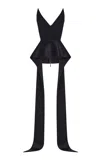 Maticevski Frame Silk-blend Peplum Top