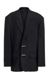 Maticevski Gazette Oversized Suiting Blazer In Black