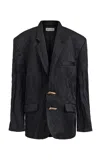Maticevski Gazette Oversized Suiting Blazer In Black