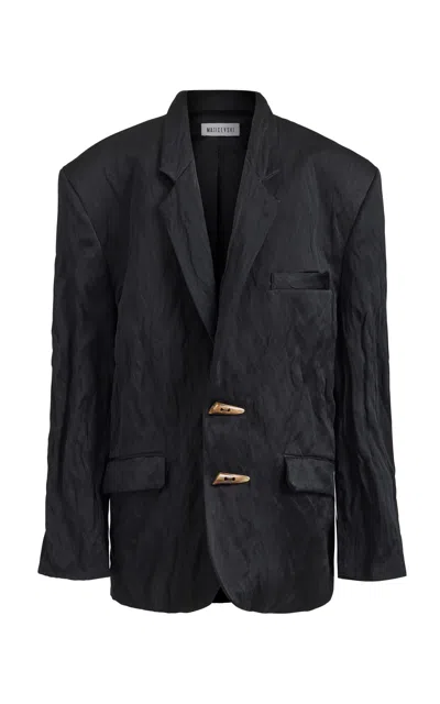Maticevski Gazette Oversized Suiting Blazer In Black