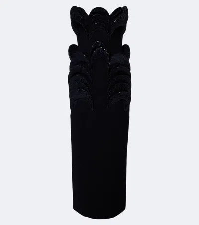 Maticevski Glint Sequined Cocktail Dress In Black