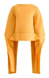 Maticevski Habitat Peplum Top In Orange