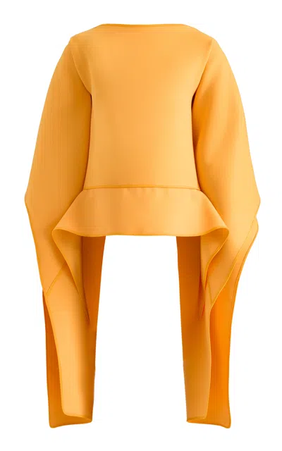 Maticevski Habitat Peplum Top In Orange