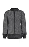 Maticevski Heartstrings Metallic Sweater In Dark Grey