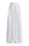 Maticevski Hello Sailor Crinkle Crepe Wide-leg Pants In White
