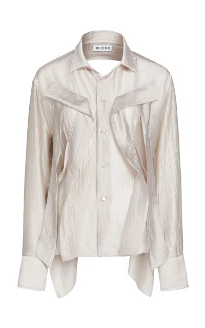 Maticevski Hornet Shirt In White