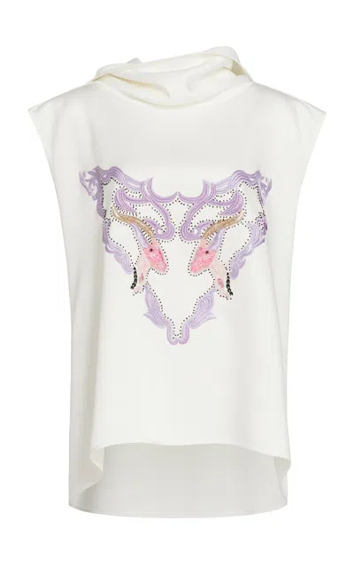 Maticevski Illustrate Blouse In White